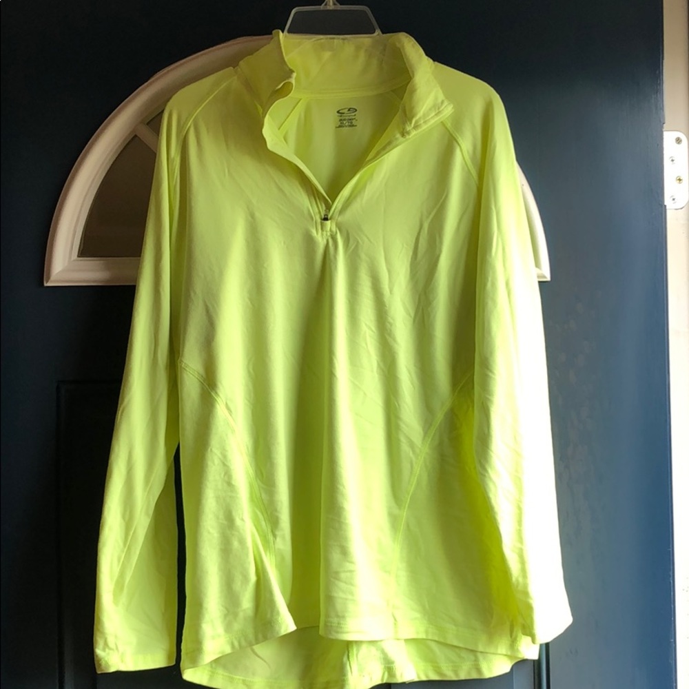 XL Duo Dry C9 by Champion Yellow quarter zip
